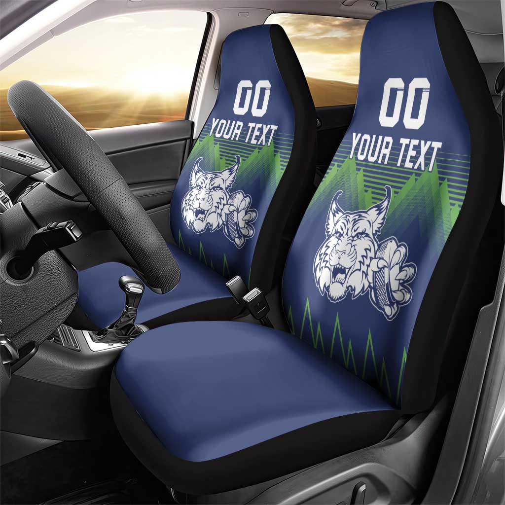 Custom Slovenia Hockey Car Seat Cover Slovenija Lynx Mascot