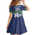 Custom Slovenia Hockey Family Matching Off The Shoulder Long Sleeve Dress and Hawaiian Shirt Slovenija Lynx Mascot