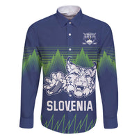 Custom Slovenia Hockey Family Matching Puletasi and Hawaiian Shirt Slovenija Lynx Mascot