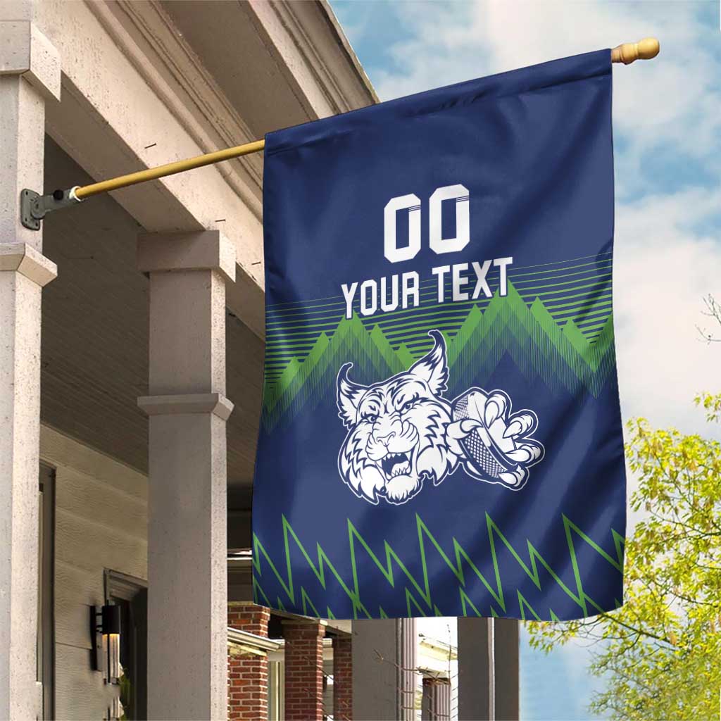 Custom Slovenia Hockey Garden Flag Slovenija Lynx Mascot