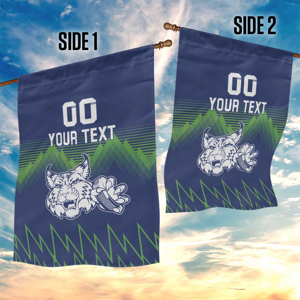 Custom Slovenia Hockey Garden Flag Slovenija Lynx Mascot