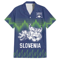 Custom Slovenia Hockey Hawaiian Shirt Slovenija Lynx Mascot