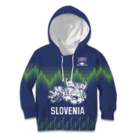 Custom Slovenia Hockey Kid Hoodie Slovenija Lynx Mascot