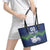 Custom Slovenia Hockey Leather Tote Bag Slovenija Lynx Mascot