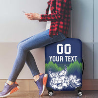 Custom Slovenia Hockey Luggage Cover Slovenija Lynx Mascot