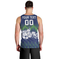 Custom Slovenia Hockey Men Tank Top Slovenija Lynx Mascot