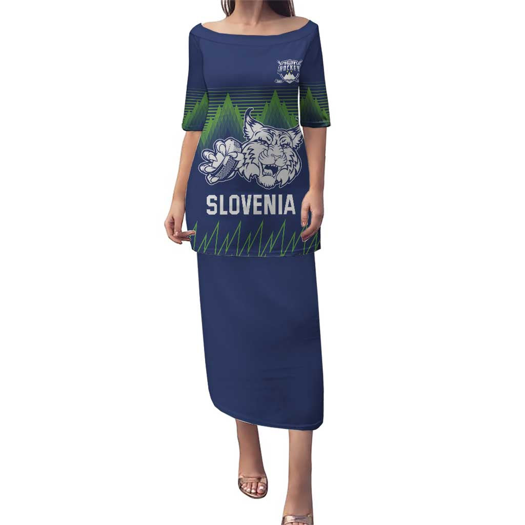 Custom Slovenia Hockey Puletasi Slovenija Lynx Mascot