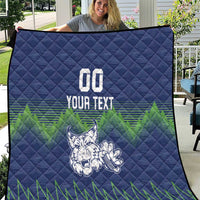 Custom Slovenia Hockey Quilt Slovenija Lynx Mascot