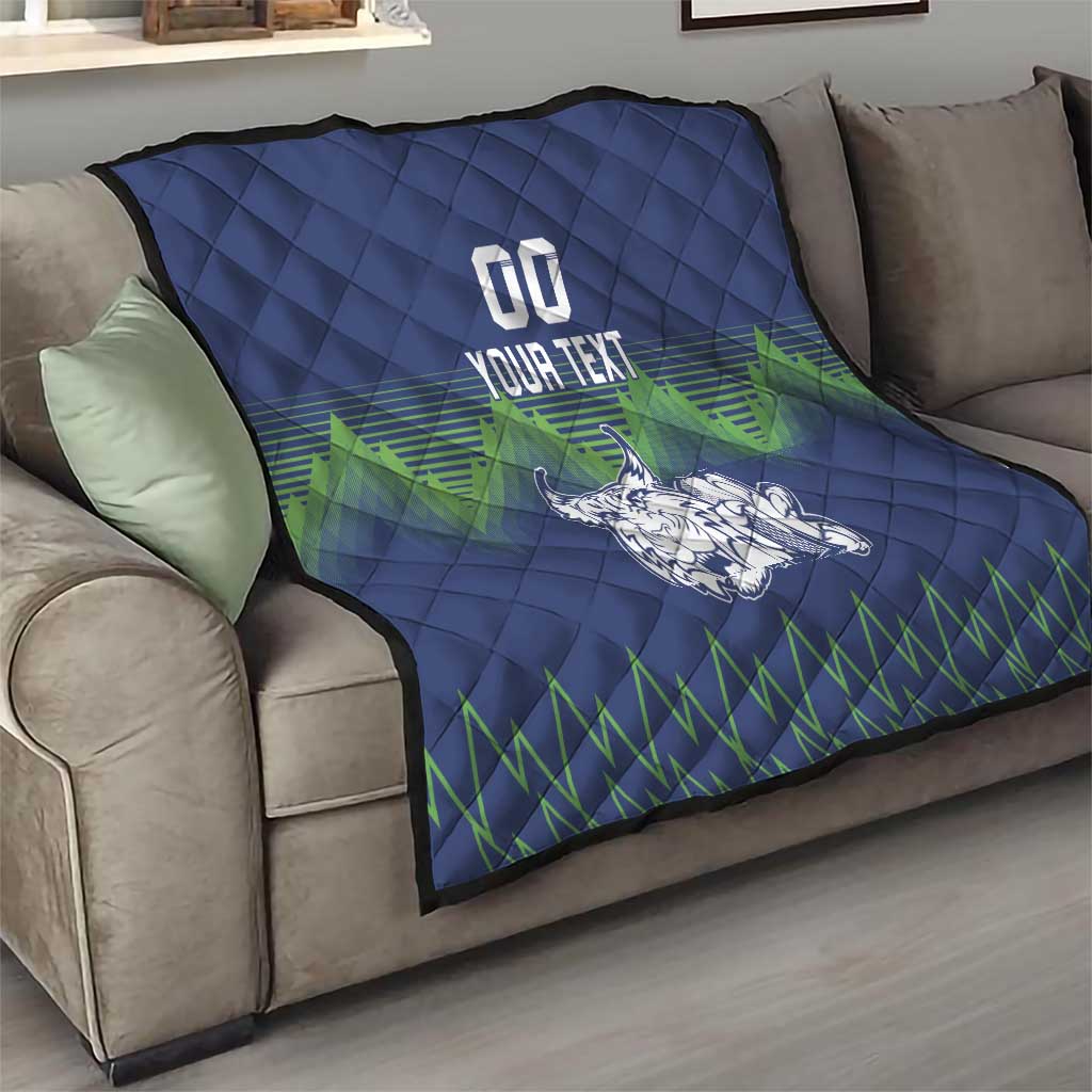 Custom Slovenia Hockey Quilt Slovenija Lynx Mascot