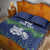 Custom Slovenia Hockey Quilt Bed Set Slovenija Lynx Mascot