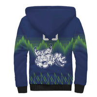 Custom Slovenia Hockey Sherpa Hoodie Slovenija Lynx Mascot