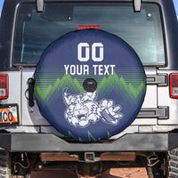 Custom Slovenia Hockey Spare Tire Cover Slovenija Lynx Mascot