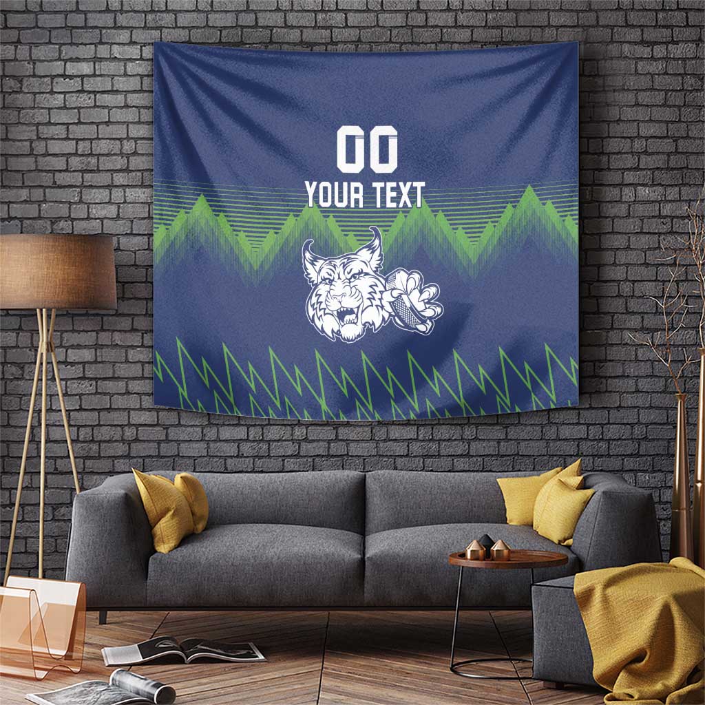 Custom Slovenia Hockey Tapestry Slovenija Lynx Mascot