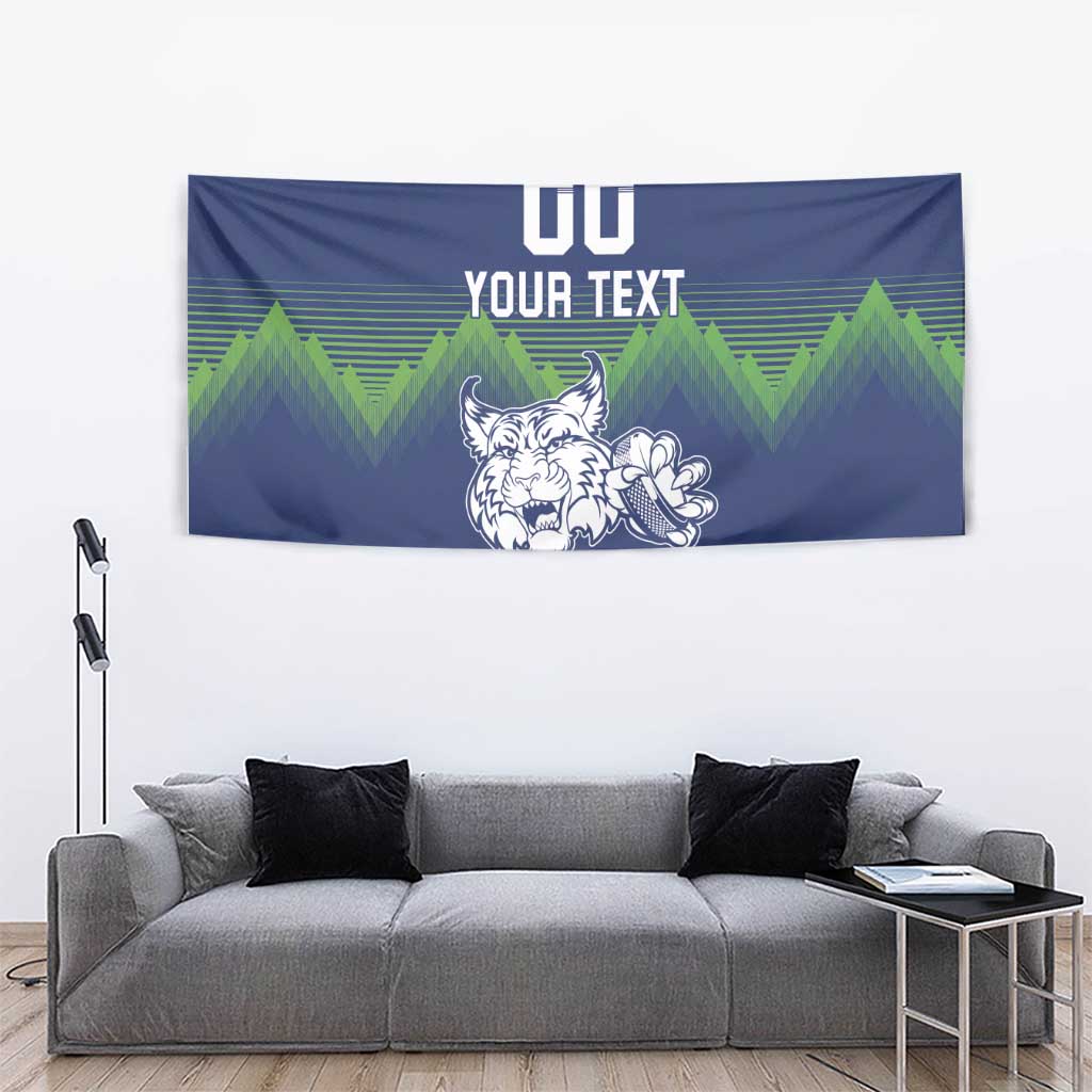 Custom Slovenia Hockey Tapestry Slovenija Lynx Mascot