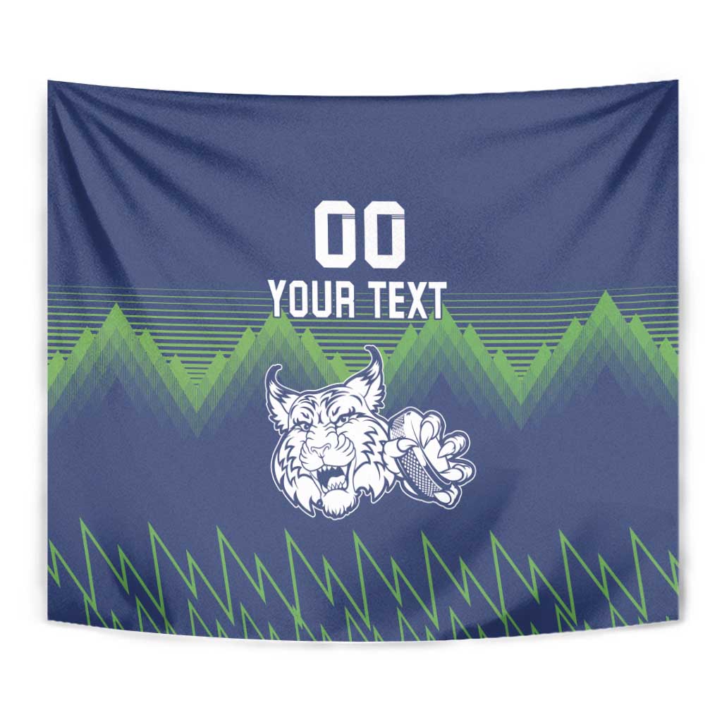 Custom Slovenia Hockey Tapestry Slovenija Lynx Mascot