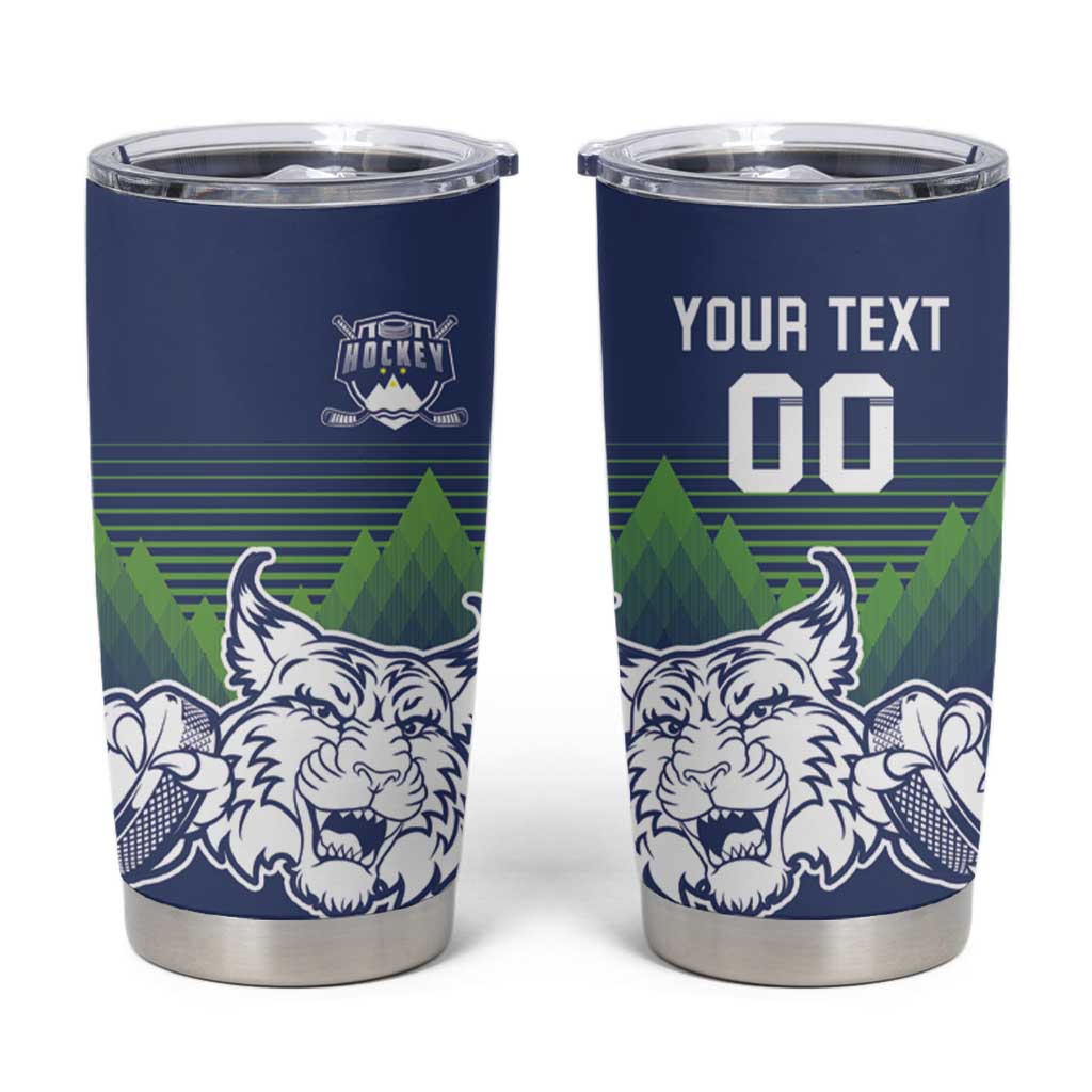 Custom Slovenia Hockey Tumbler Cup Slovenija Lynx Mascot