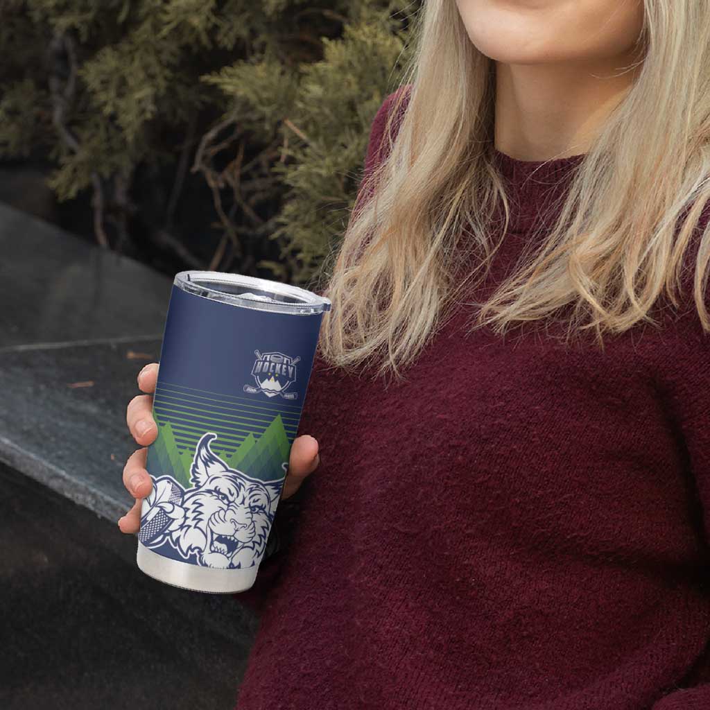 Custom Slovenia Hockey Tumbler Cup Slovenija Lynx Mascot