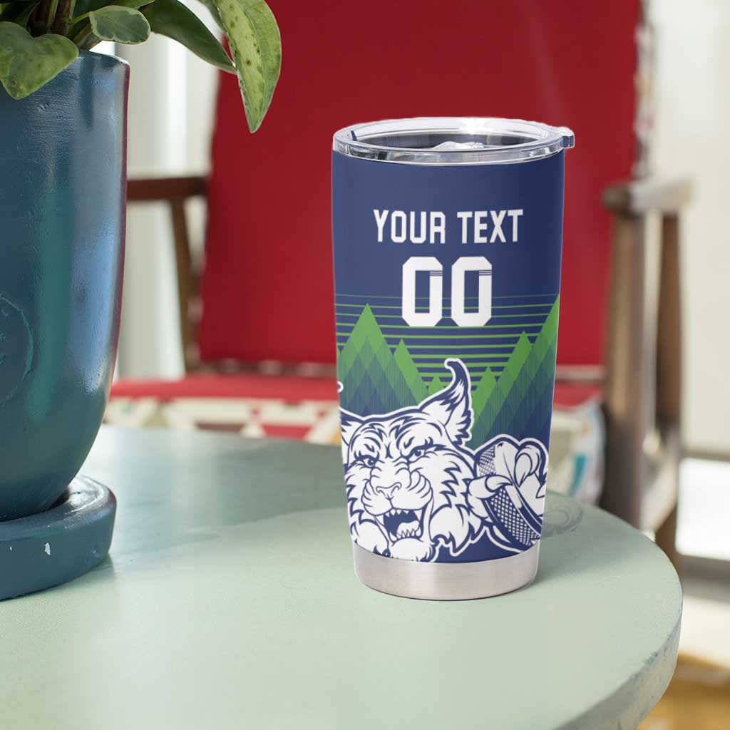 Custom Slovenia Hockey Tumbler Cup Slovenija Lynx Mascot