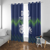 Custom Slovenia Hockey Window Curtain Slovenija Lynx Mascot