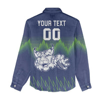 Custom Slovenia Hockey Women Casual Shirt Slovenija Lynx Mascot