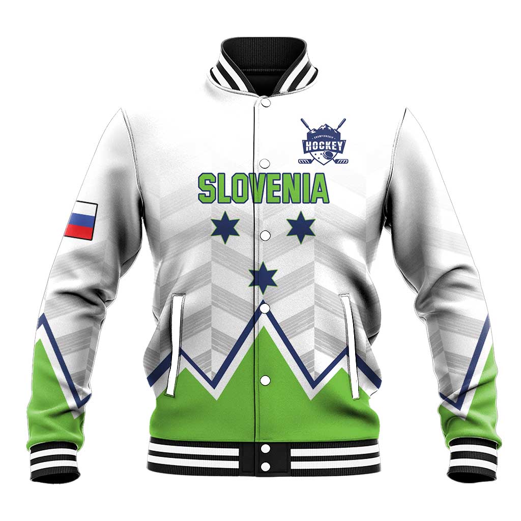 Custom Slovenia Hockey Baseball Jacket Risi Go Champions