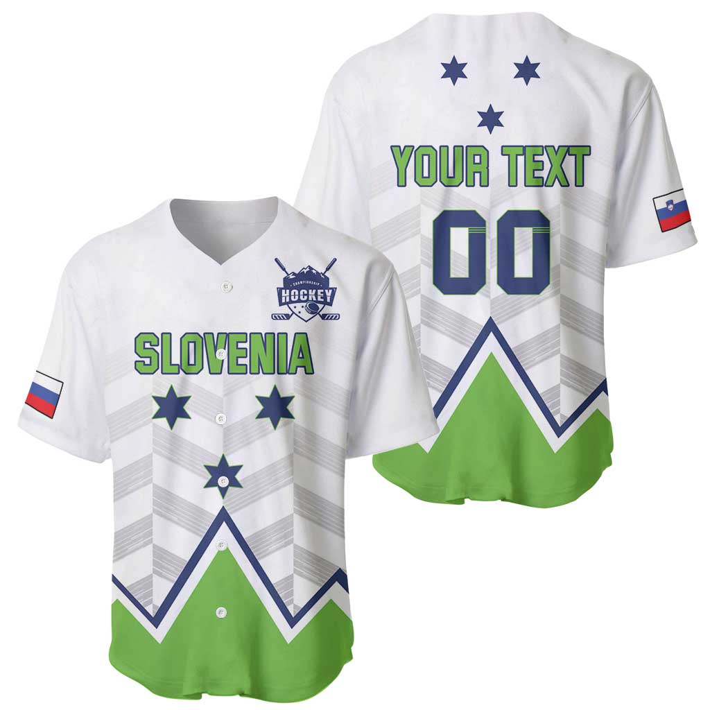 Custom Slovenia Hockey Baseball Jersey Risi Go Champions