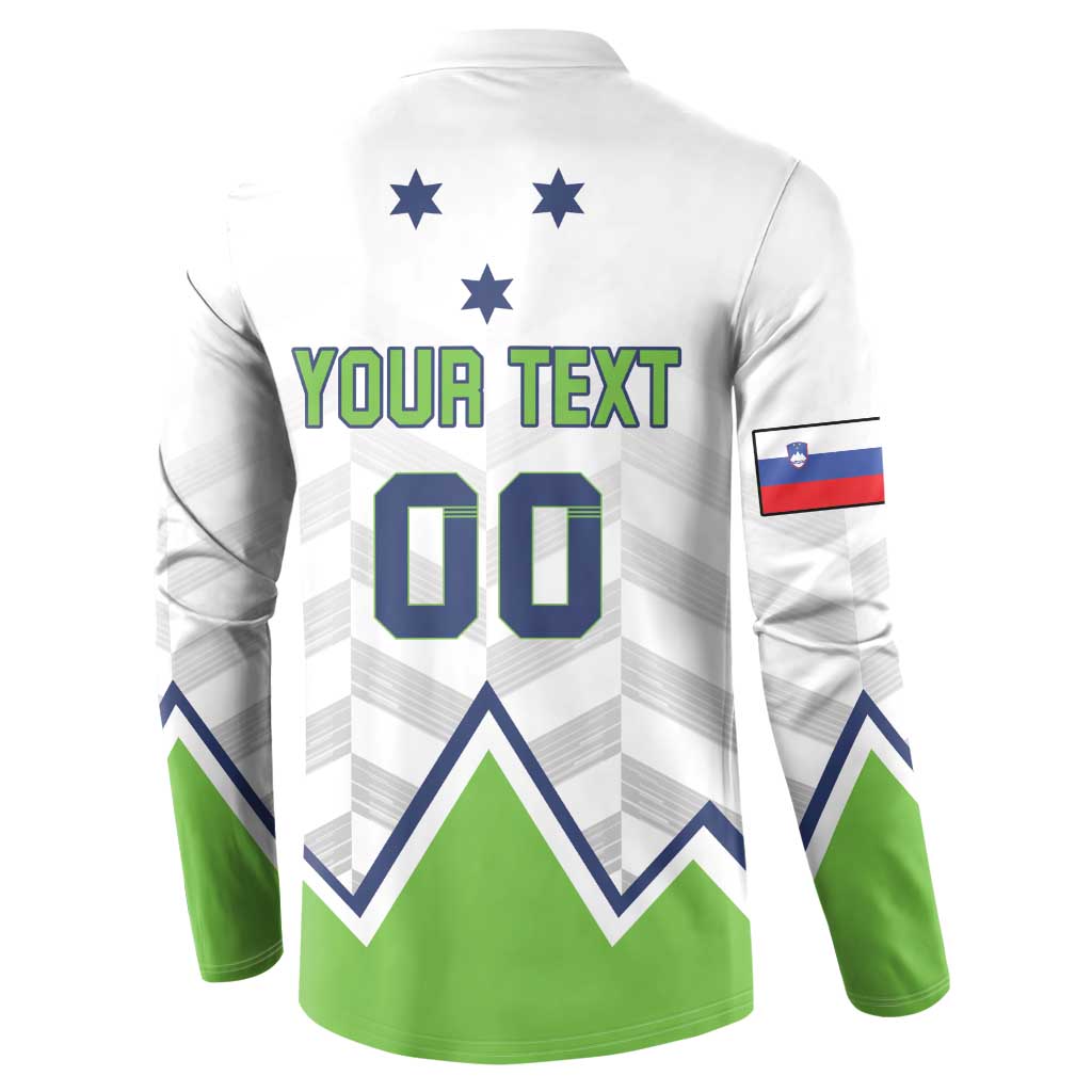 Custom Slovenia Hockey Button Sweatshirt Risi Go Champions