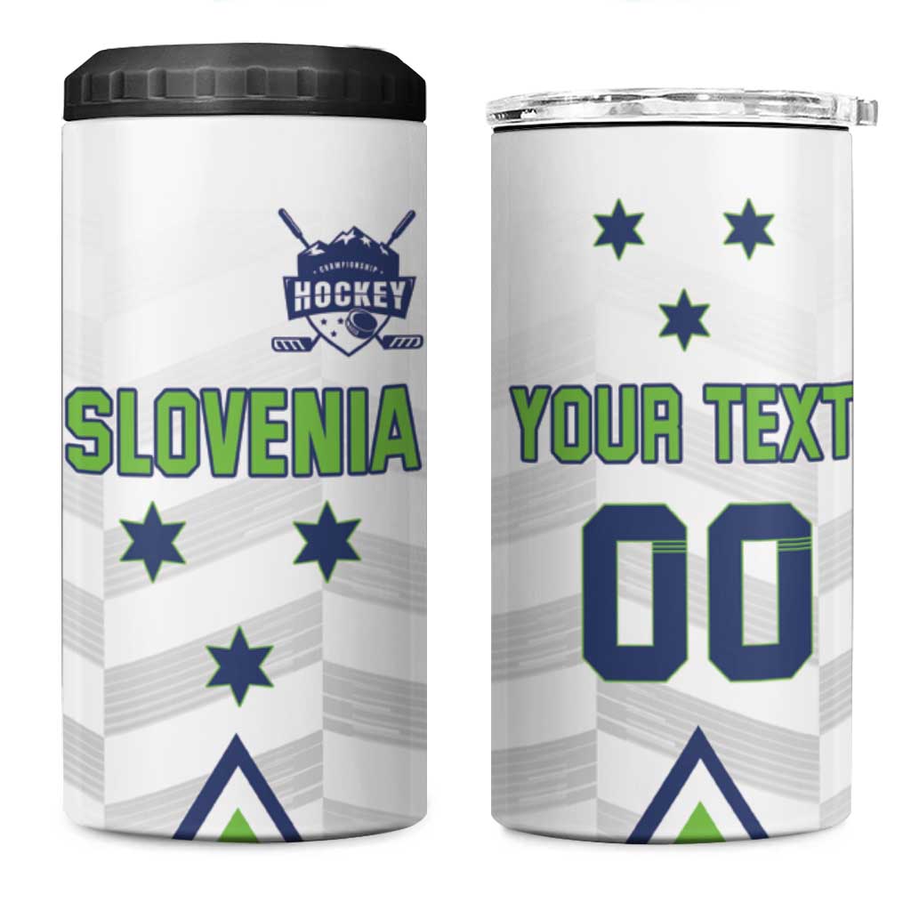 Custom Slovenia Hockey 4 in 1 Can Cooler Tumbler Risi Go Champions
