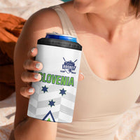 Custom Slovenia Hockey 4 in 1 Can Cooler Tumbler Risi Go Champions