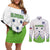 Custom Slovenia Hockey Couples Matching Off Shoulder Short Dress and Long Sleeve Button Shirt Risi Go Champions