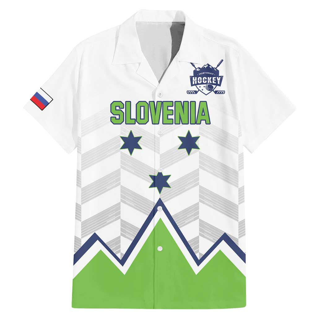 Custom Slovenia Hockey Family Matching Mermaid Dress and Hawaiian Shirt Risi Go Champions