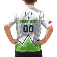 Custom Slovenia Hockey Family Matching Off The Shoulder Long Sleeve Dress and Hawaiian Shirt Risi Go Champions