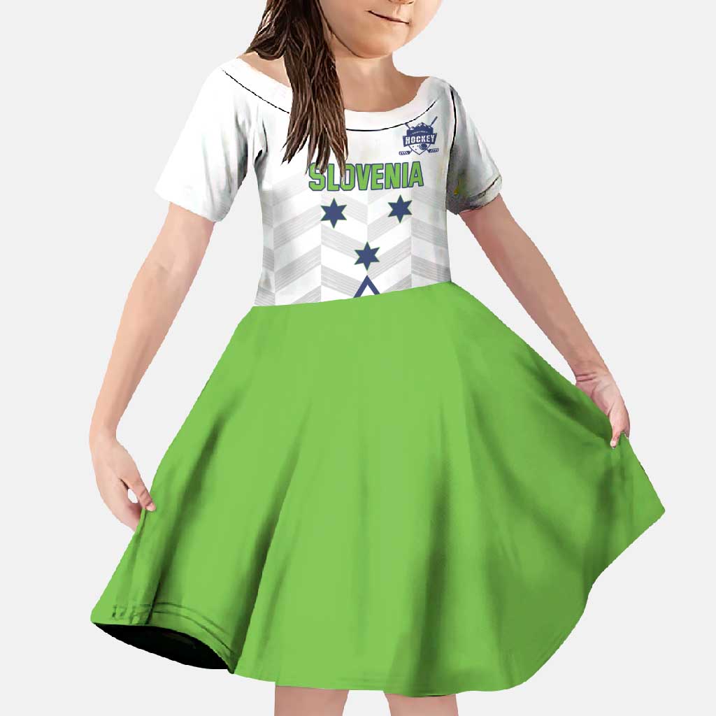 Custom Slovenia Hockey Family Matching Off Shoulder Maxi Dress and Hawaiian Shirt Risi Go Champions