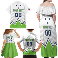 Custom Slovenia Hockey Family Matching Off Shoulder Maxi Dress and Hawaiian Shirt Risi Go Champions
