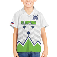 Custom Slovenia Hockey Family Matching Off Shoulder Maxi Dress and Hawaiian Shirt Risi Go Champions