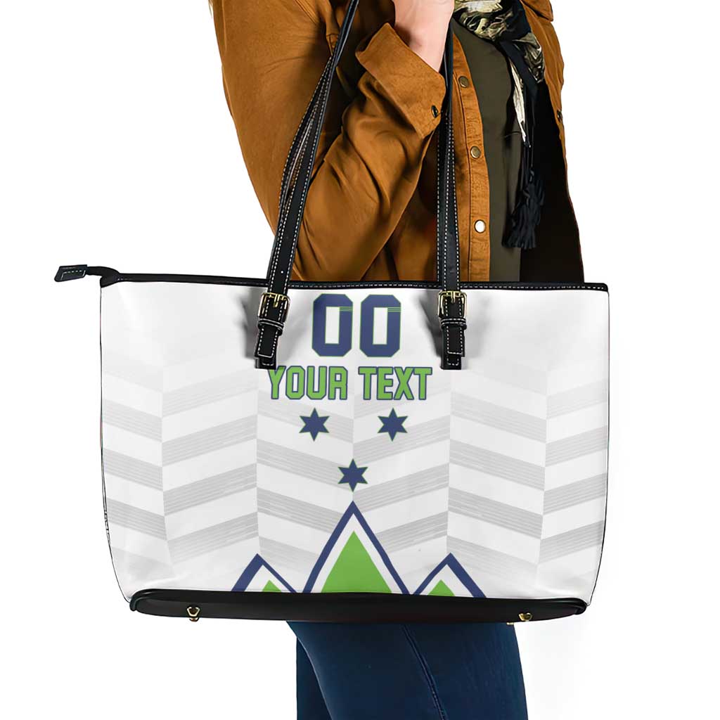 Custom Slovenia Hockey Leather Tote Bag Risi Go Champions