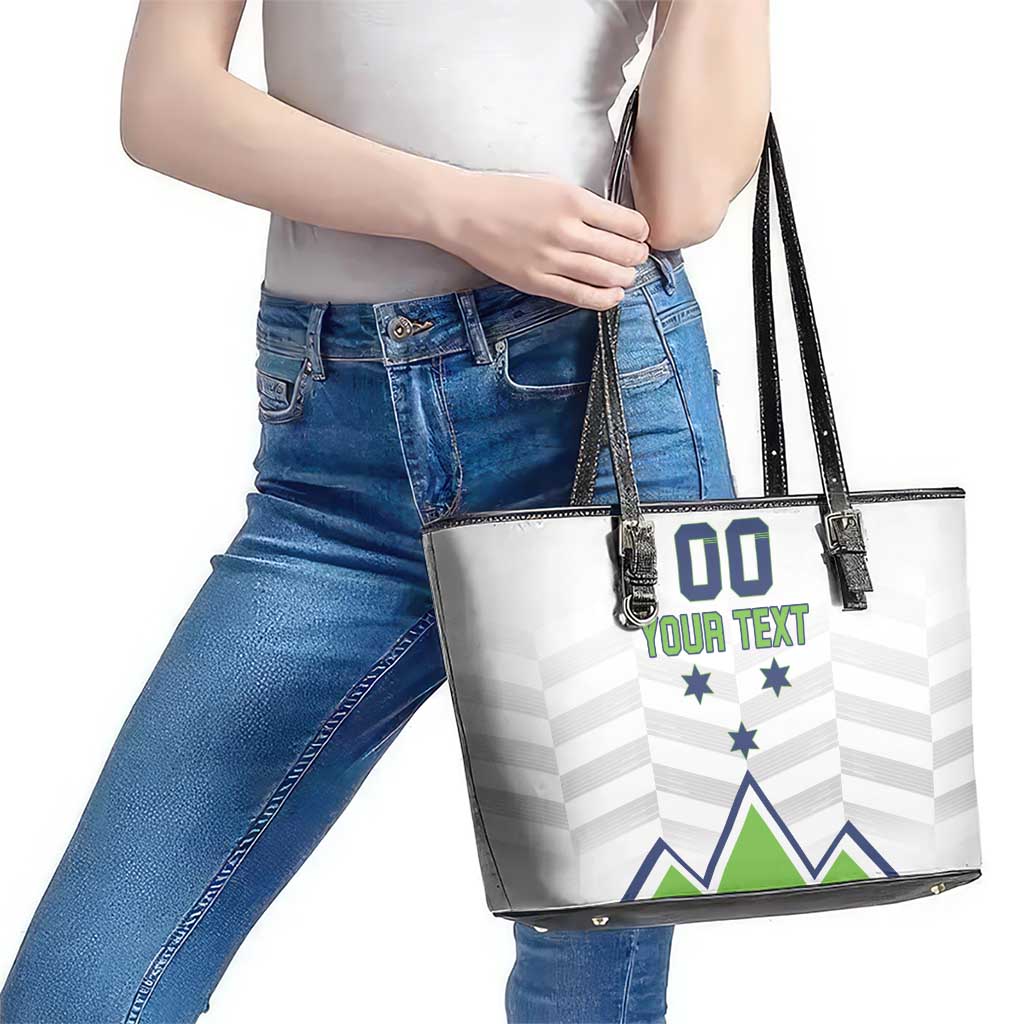 Custom Slovenia Hockey Leather Tote Bag Risi Go Champions