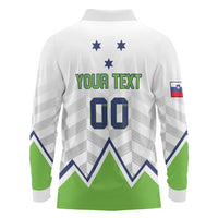 Custom Slovenia Hockey Long Sleeve Polo Shirt Risi Go Champions