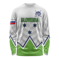 Custom Slovenia Hockey Long Sleeve Shirt Risi Go Champions