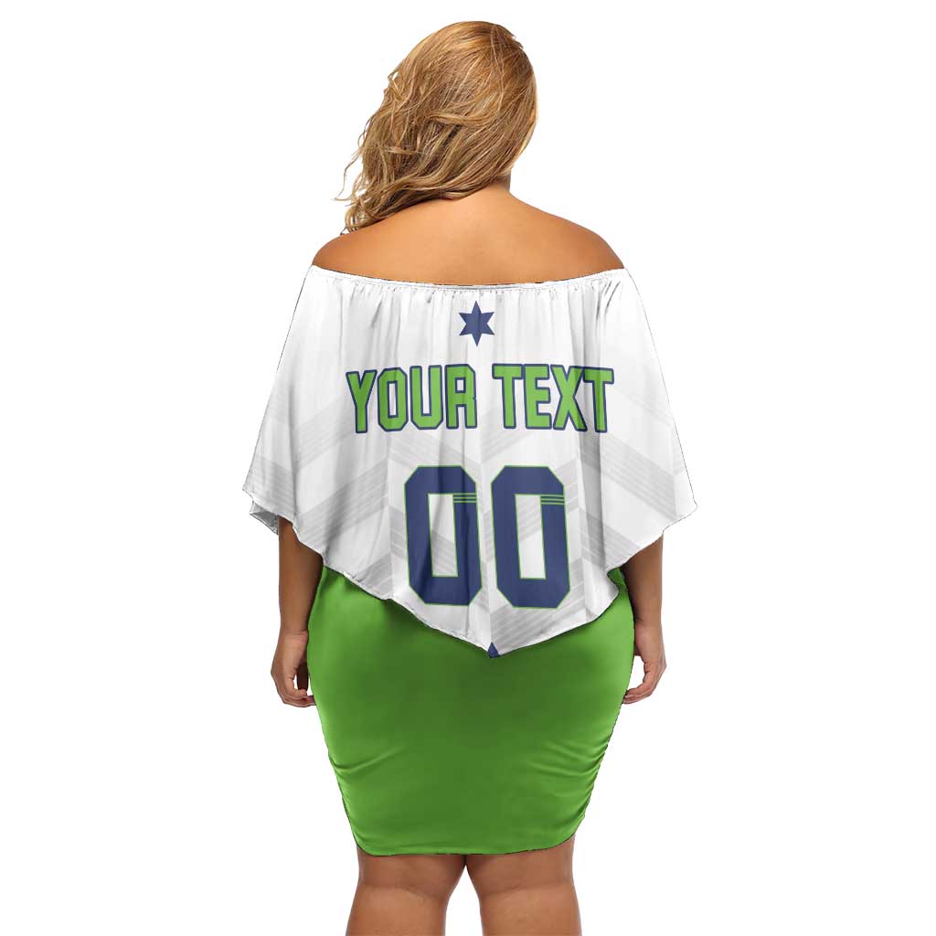 Custom Slovenia Hockey Off Shoulder Short Dress Risi Go Champions