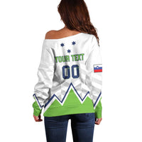 Custom Slovenia Hockey Off Shoulder Sweater Risi Go Champions