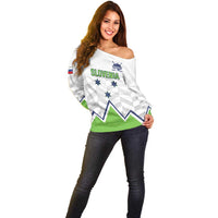 Custom Slovenia Hockey Off Shoulder Sweater Risi Go Champions