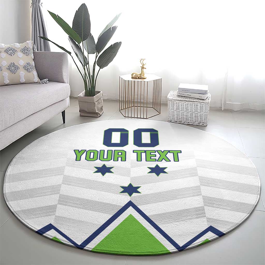 Custom Slovenia Hockey Round Carpet Risi Go Champions