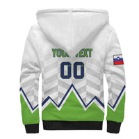 Custom Slovenia Hockey Sherpa Hoodie Risi Go Champions