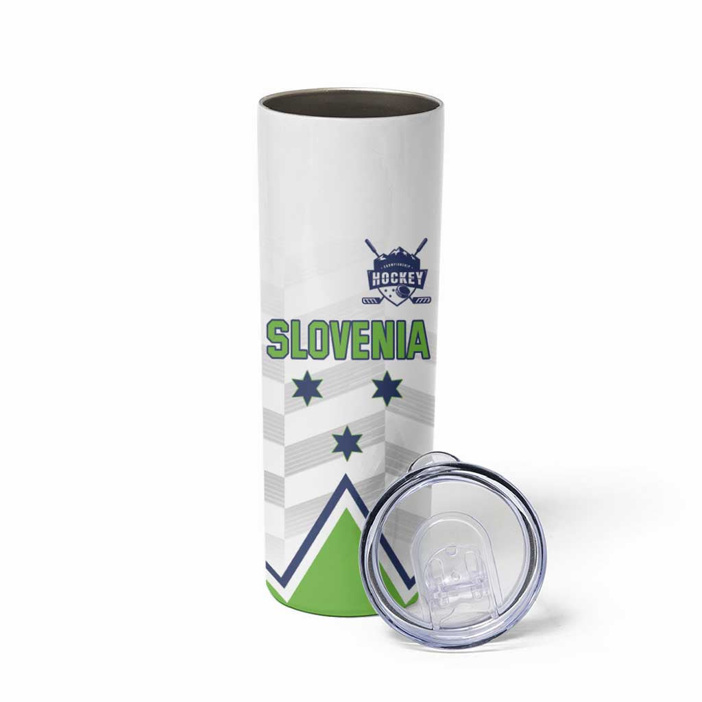 Custom Slovenia Hockey Skinny Tumbler Risi Go Champions