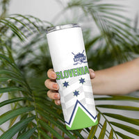 Custom Slovenia Hockey Skinny Tumbler Risi Go Champions