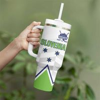 Custom Slovenia Hockey Tumbler With Handle Risi Go Champions