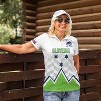 Custom Slovenia Hockey Women Polo Shirt Risi Go Champions