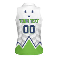 Custom Slovenia Hockey Women Sleeveless Polo Shirt Risi Go Champions