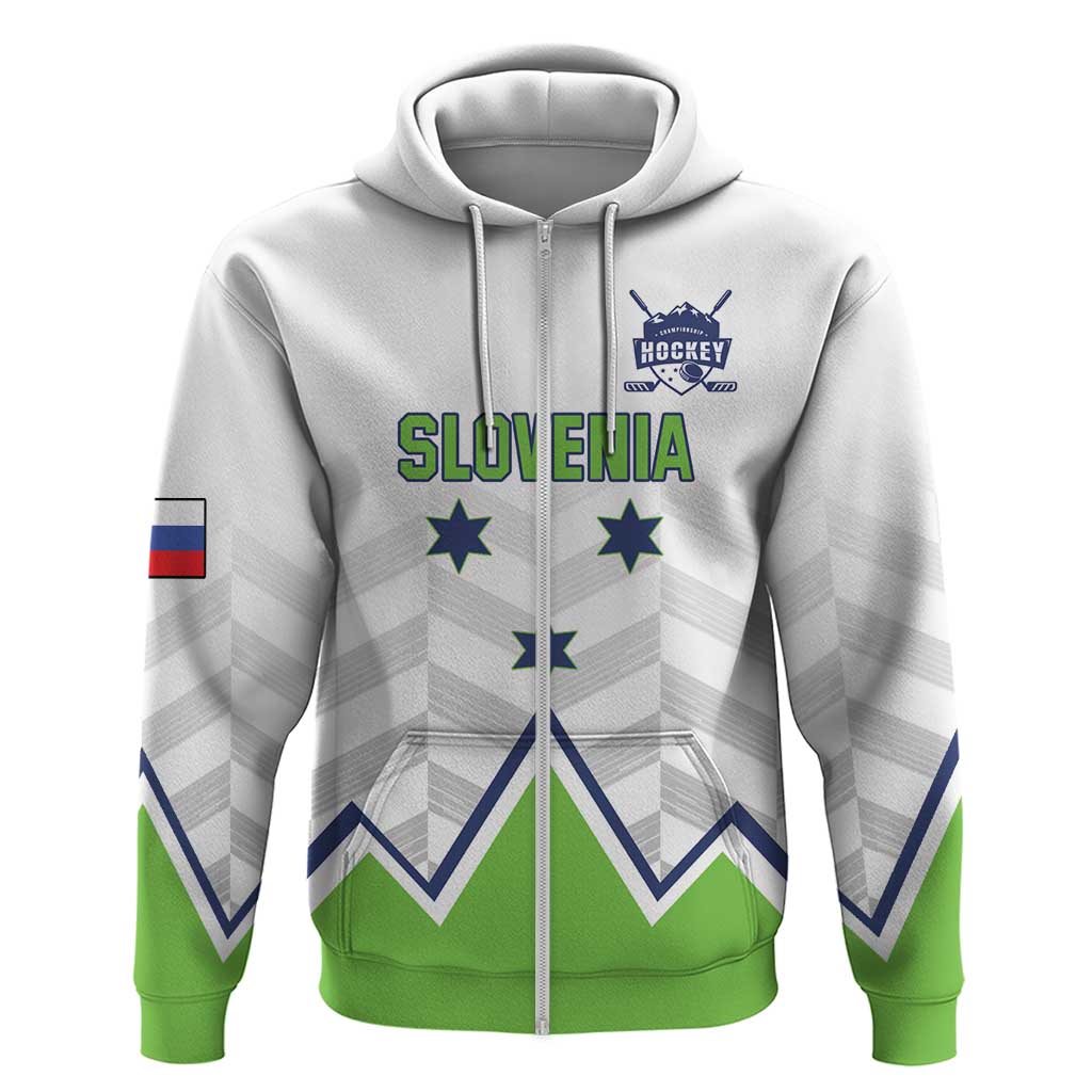 Custom Slovenia Hockey Zip Hoodie Risi Go Champions